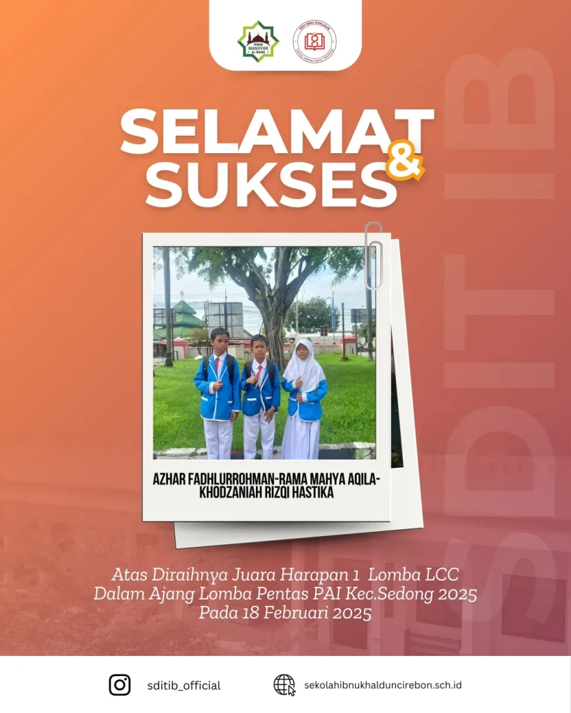 Selamat dan sukses! ≡ƒÄëΓ£¿Bangga atas prestasi Azhar Fadlurrohman, Rama Mahya Aqila, dan Khodzania
