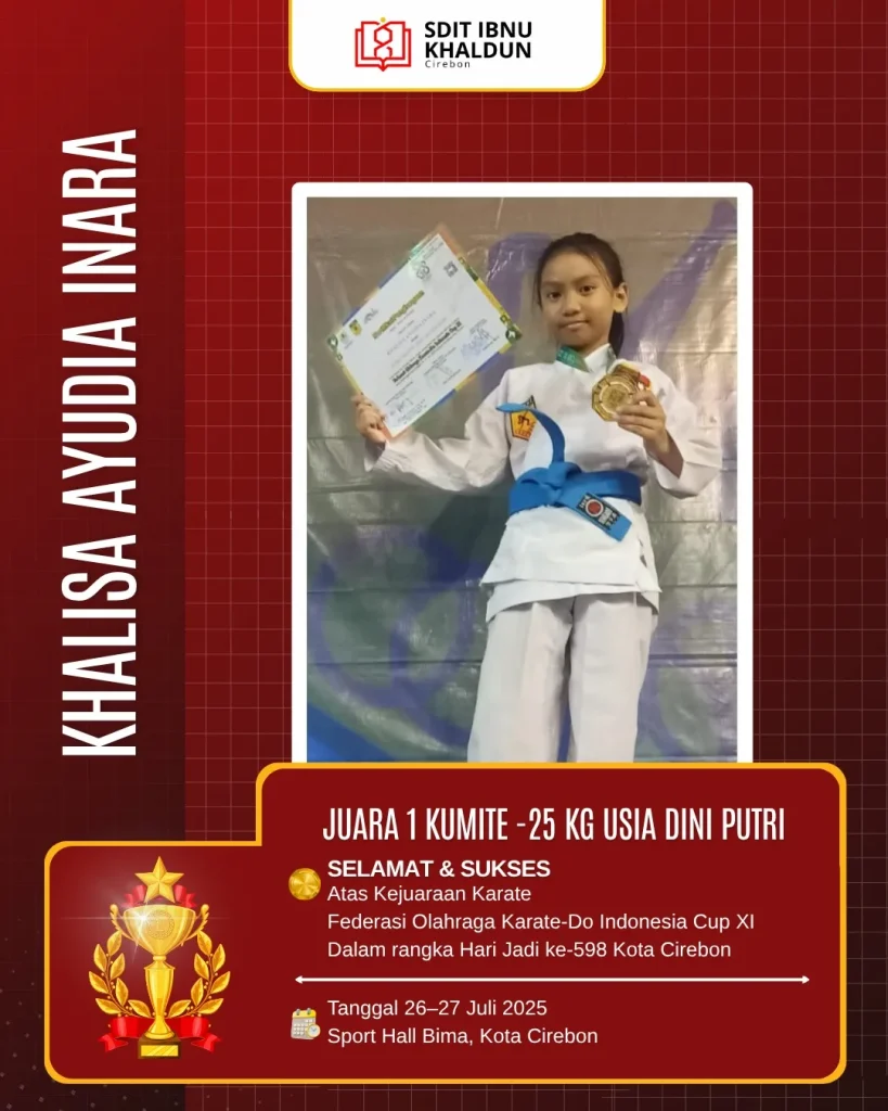 ≡ƒÄë SELAMAT & SUKSES ≡ƒÄëuntuk ananda KHALISA AYUDIA INARA ≡ƒÑïΓ£¿yang telah mengukir prestasi membang